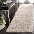 2'3"x6' Beige Soft Plush Shag Runner Rug