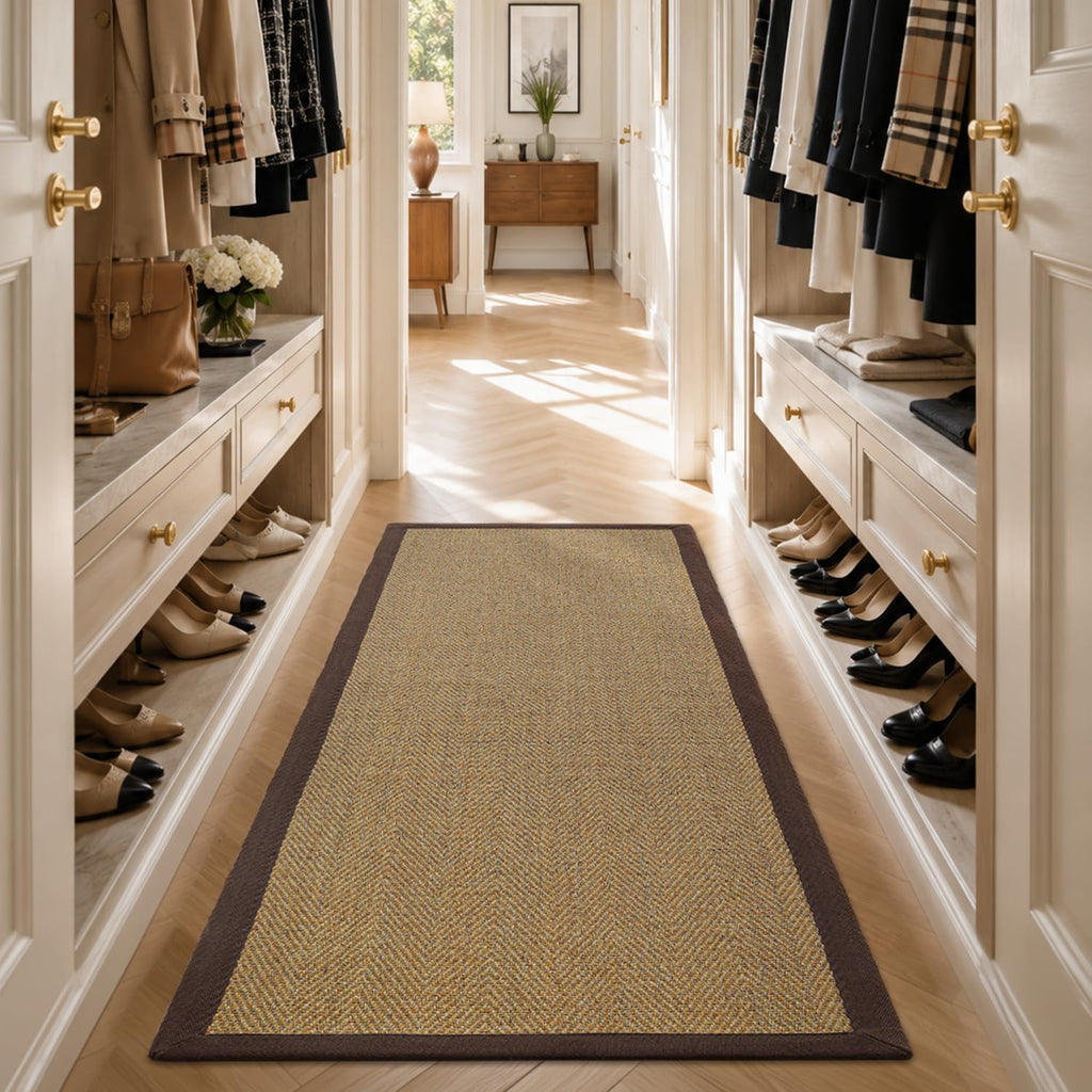 3×8 ft Braided Natural Sisal Runner Rug