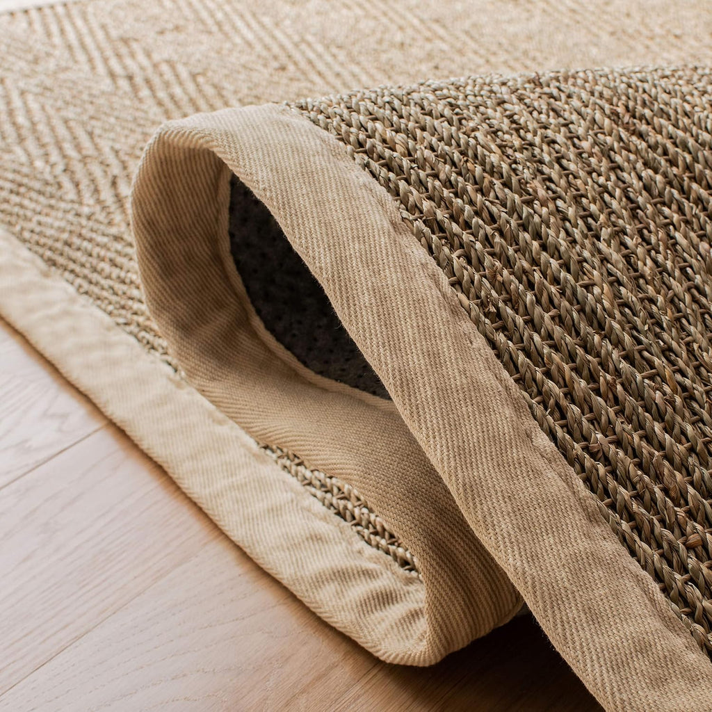 4 ft Square Textured Natural Fiber Rug