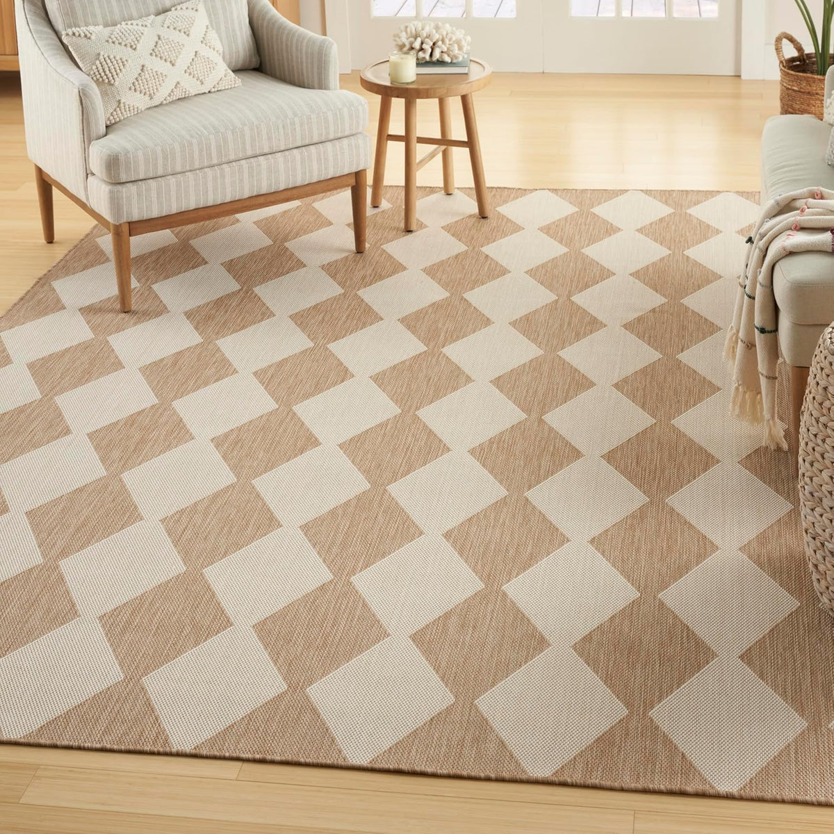 10'x14' Jute Easy‑Clean Area Rug