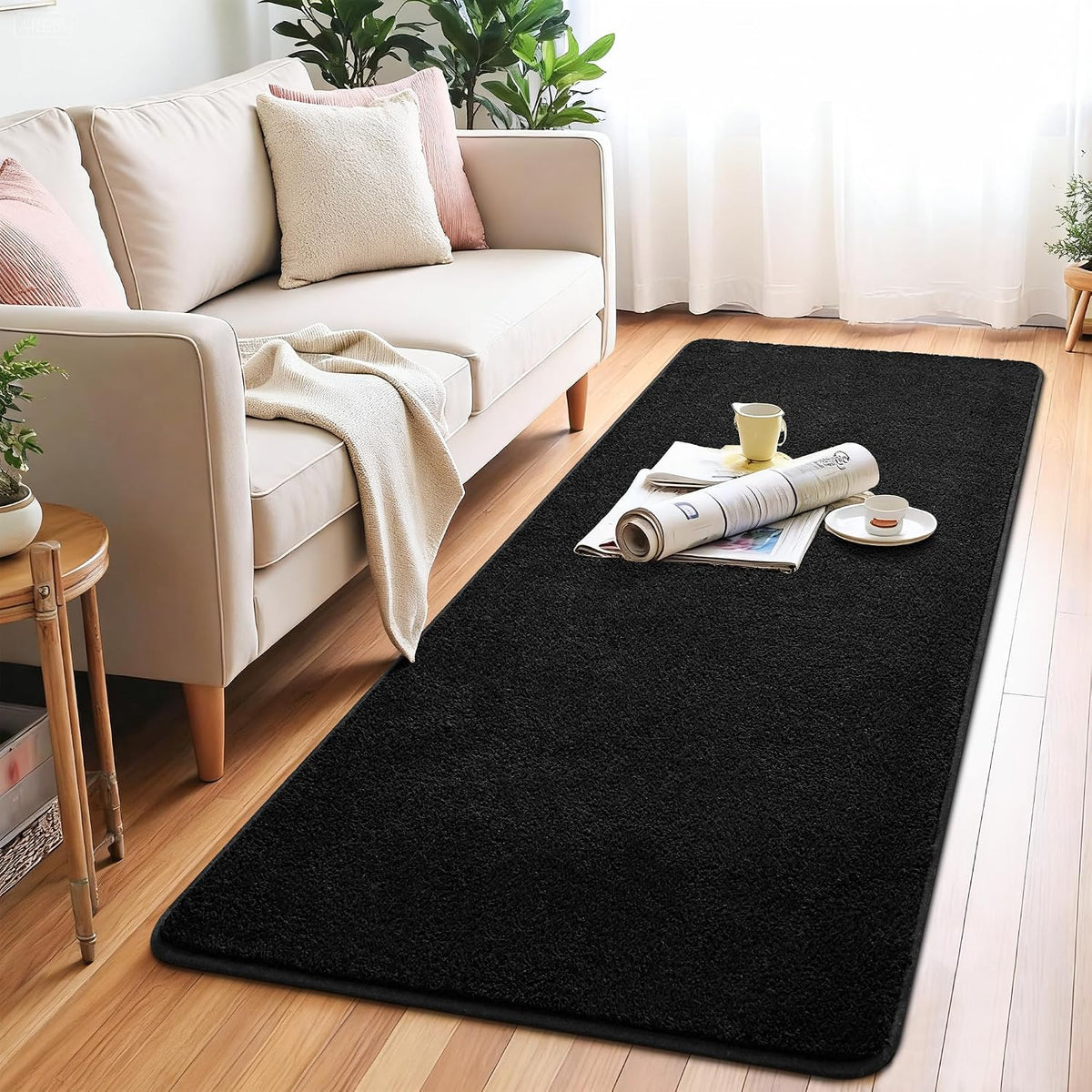 2'6''x8 Minimalist Washable Runner Rug