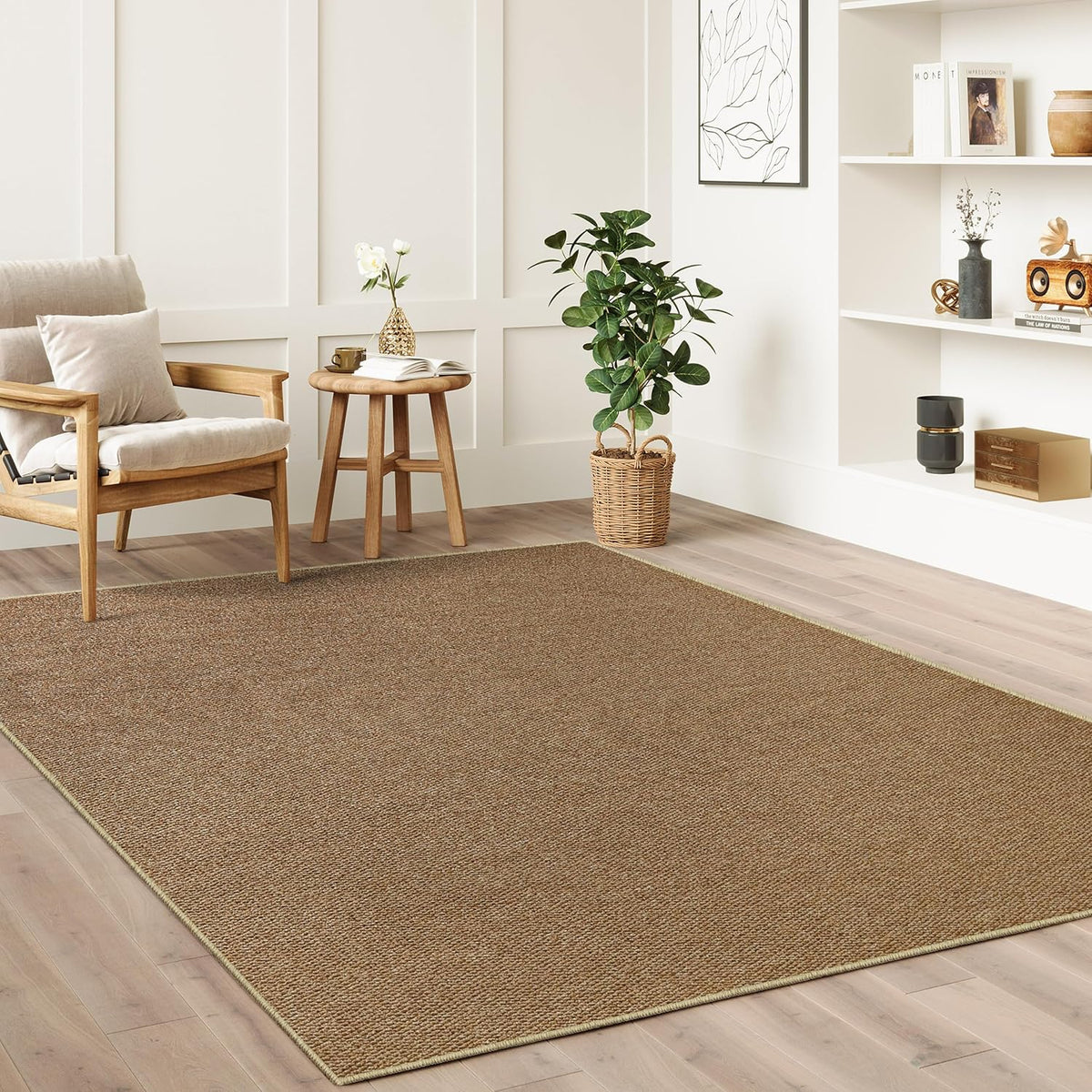 3×5 ft Washable Faux Sisal Area Rug