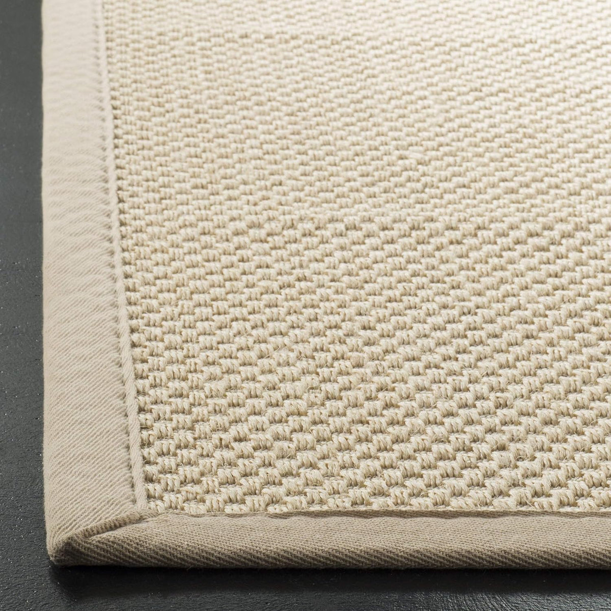 2'6"×6 ft Bordered Sisal Runner Rug