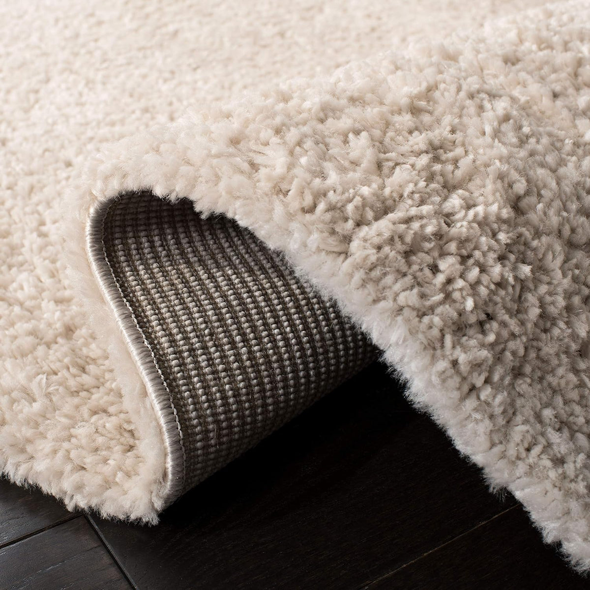 2'3"x6' Beige Soft Plush Shag Runner Rug