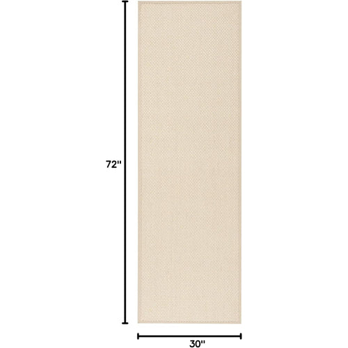 2'6"×6 ft Bordered Sisal Runner Rug