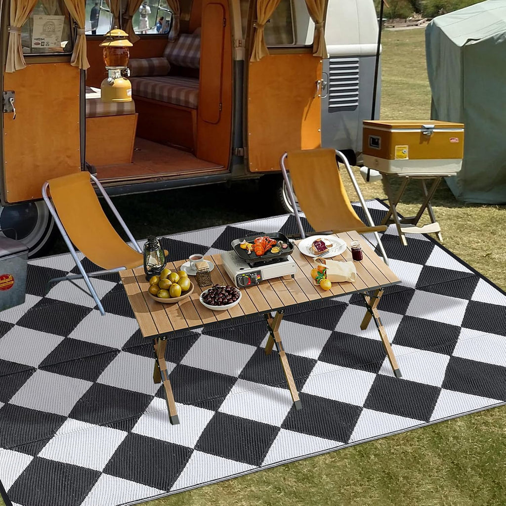 9×18 ft Reversible Waterproof Outdoor Straw Rug